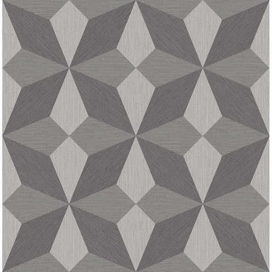 Valiant Faux Grasscloth Geometric