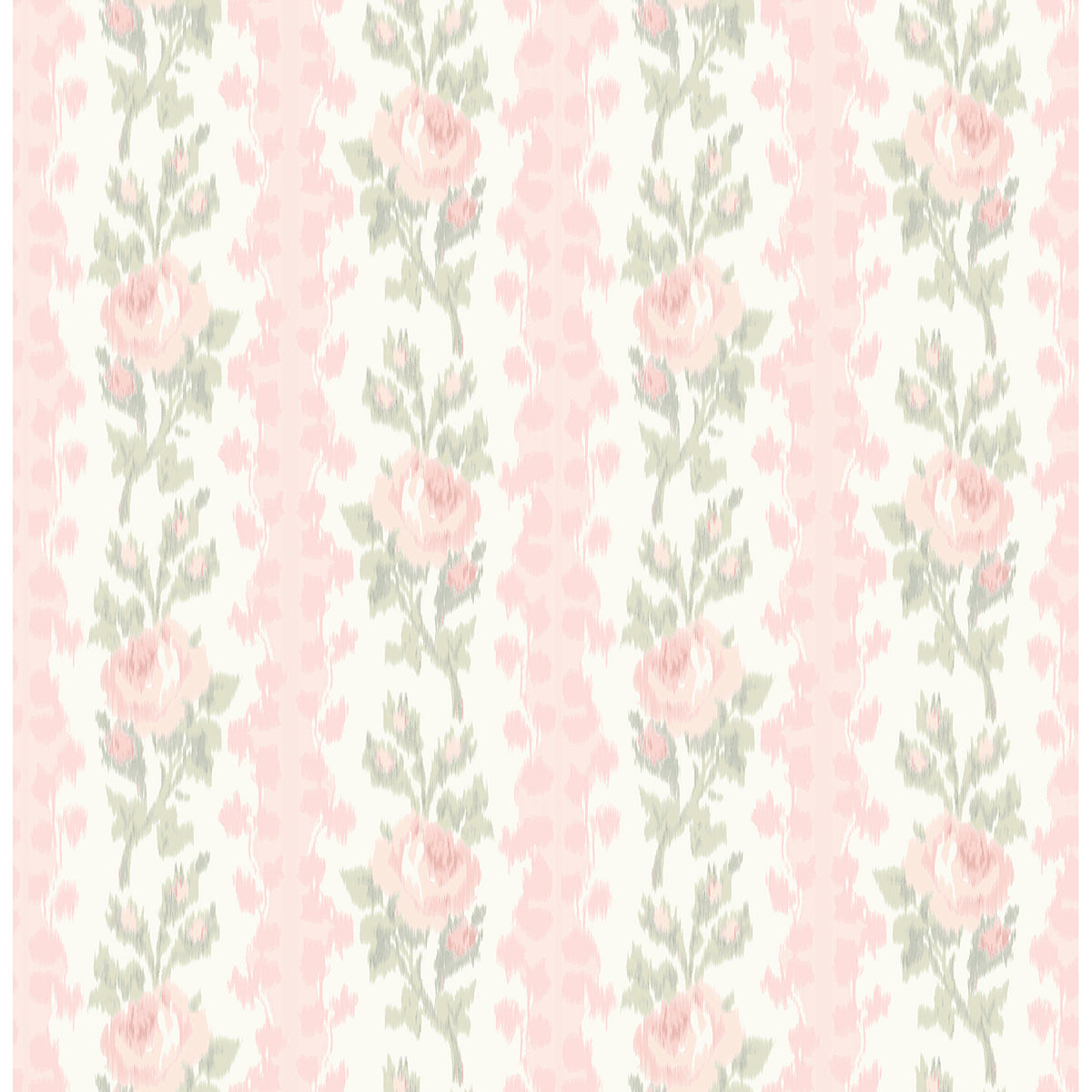 Blooming Heirloom Rose Stripe