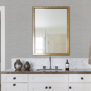 Cantor Faux Grasscloth Wallpaper