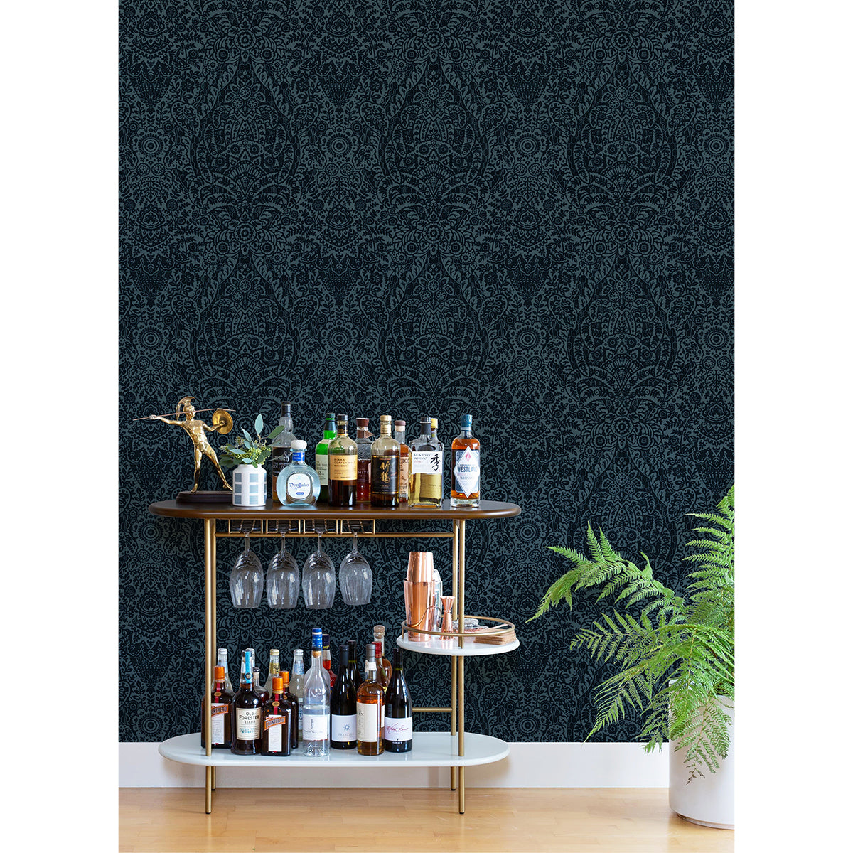 Maris Flock Damask