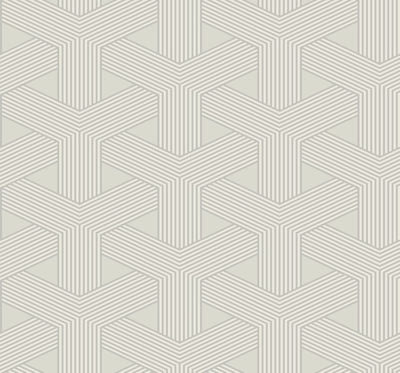 Interlocking Triangle Geometric with Raised Inks