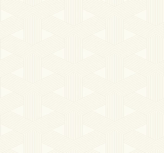 Interlocking Triangle Geometric with Raised Inks