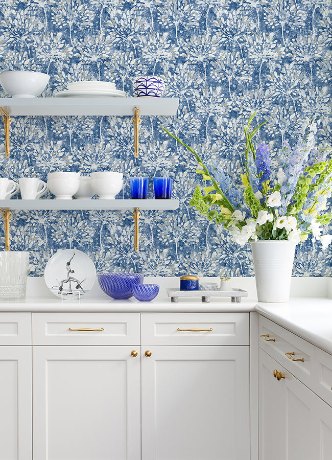 Dori Painterly Floral Wallpaper