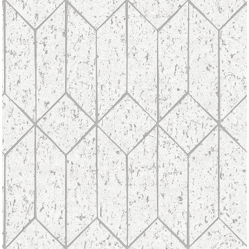 Hayden Concrete Trellis Wallpaper