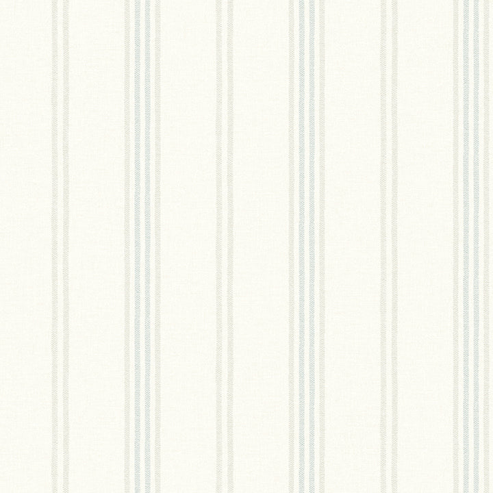 Lovage Aqua Linen Stripe