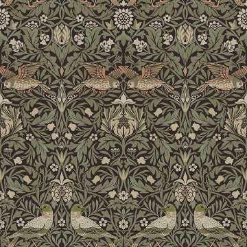Bird Brown Floral