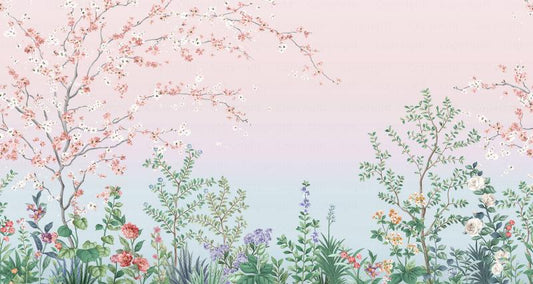 Colorful Flowers Pattern Mural