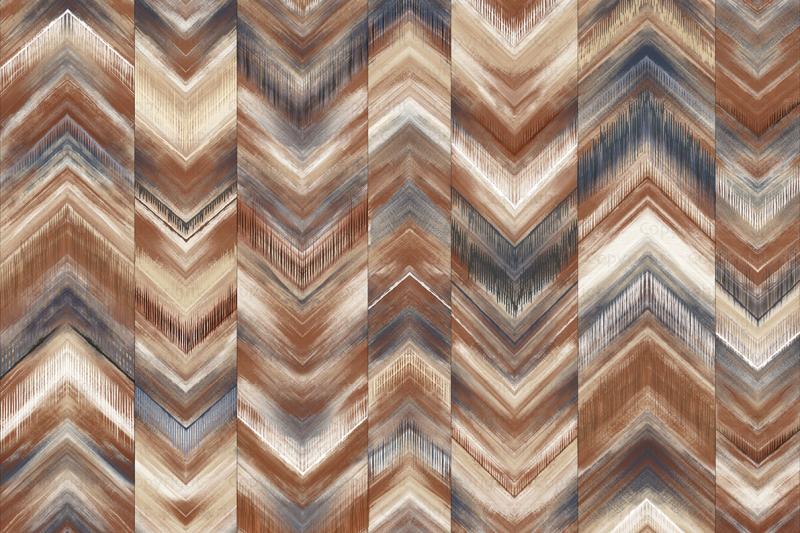 Geometric Design Pattern Mural