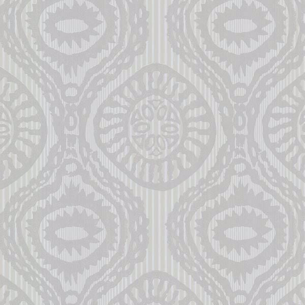 Marrakech Grey Medallion Stripe