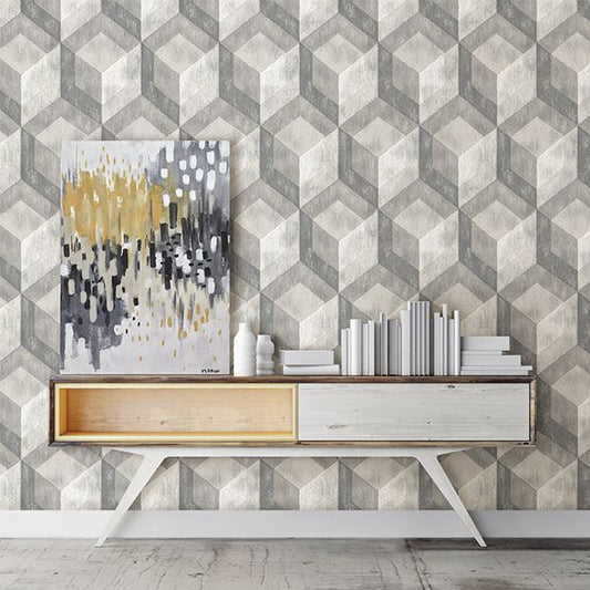 Rustic Wood Tile Geometric