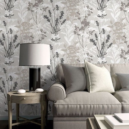 Desdemona Floral Silhouettes Wallpaper