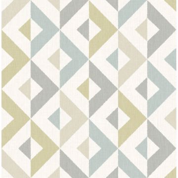 Seesaw Geometric Faux Linen