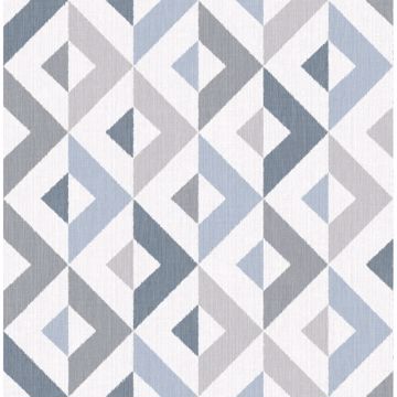 Seesaw Geometric Faux Linen