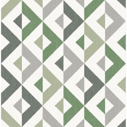 Seesaw Geometric Faux Linen