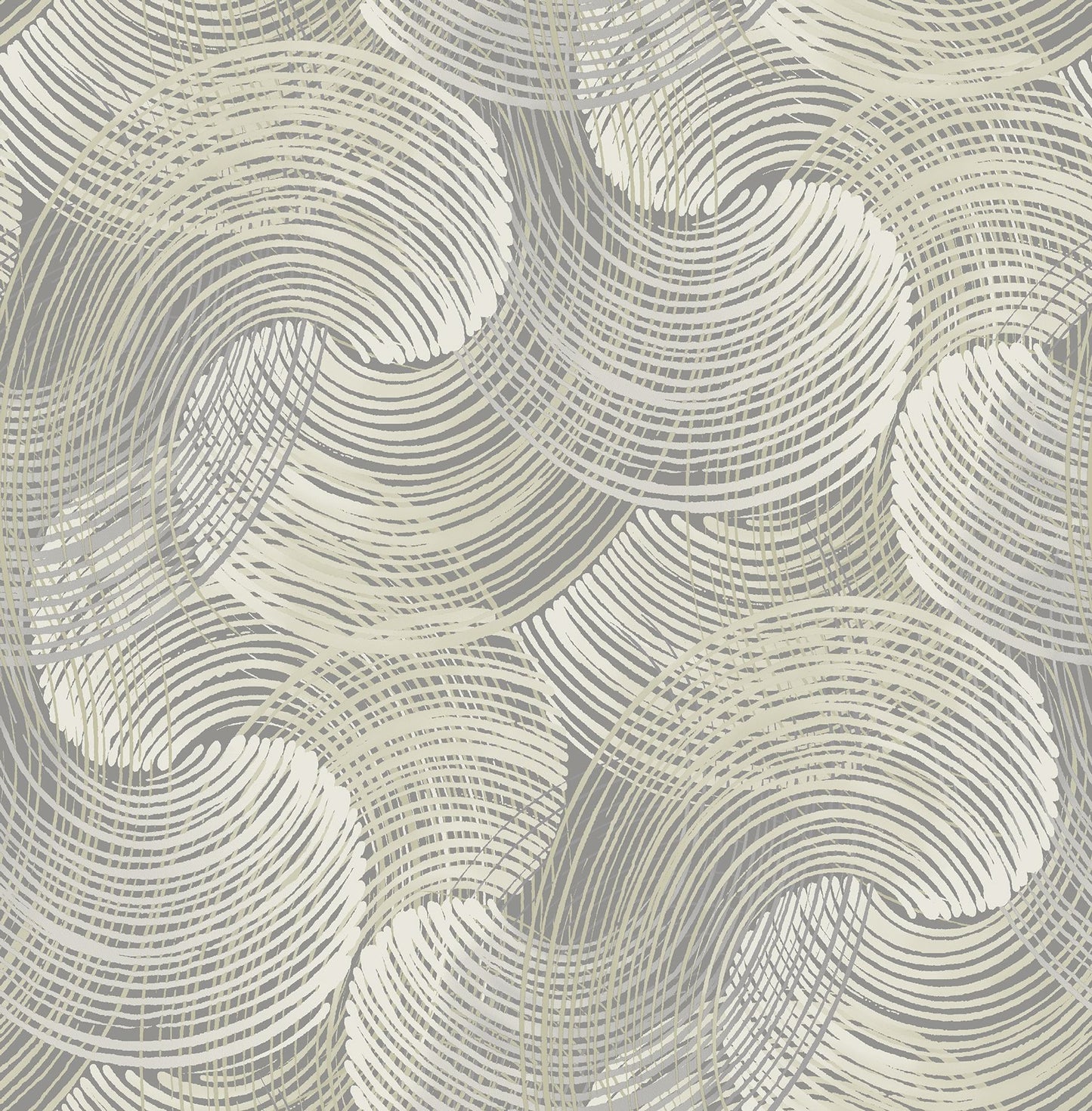 Karson Swirling Geometric Wallpaper- Scott Living