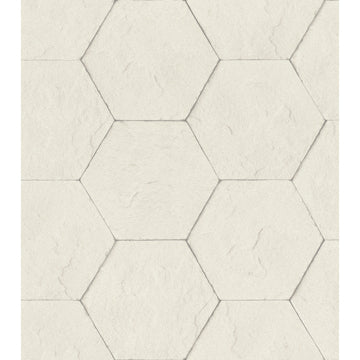 Bascom  Stone Hexagon Wallpaper