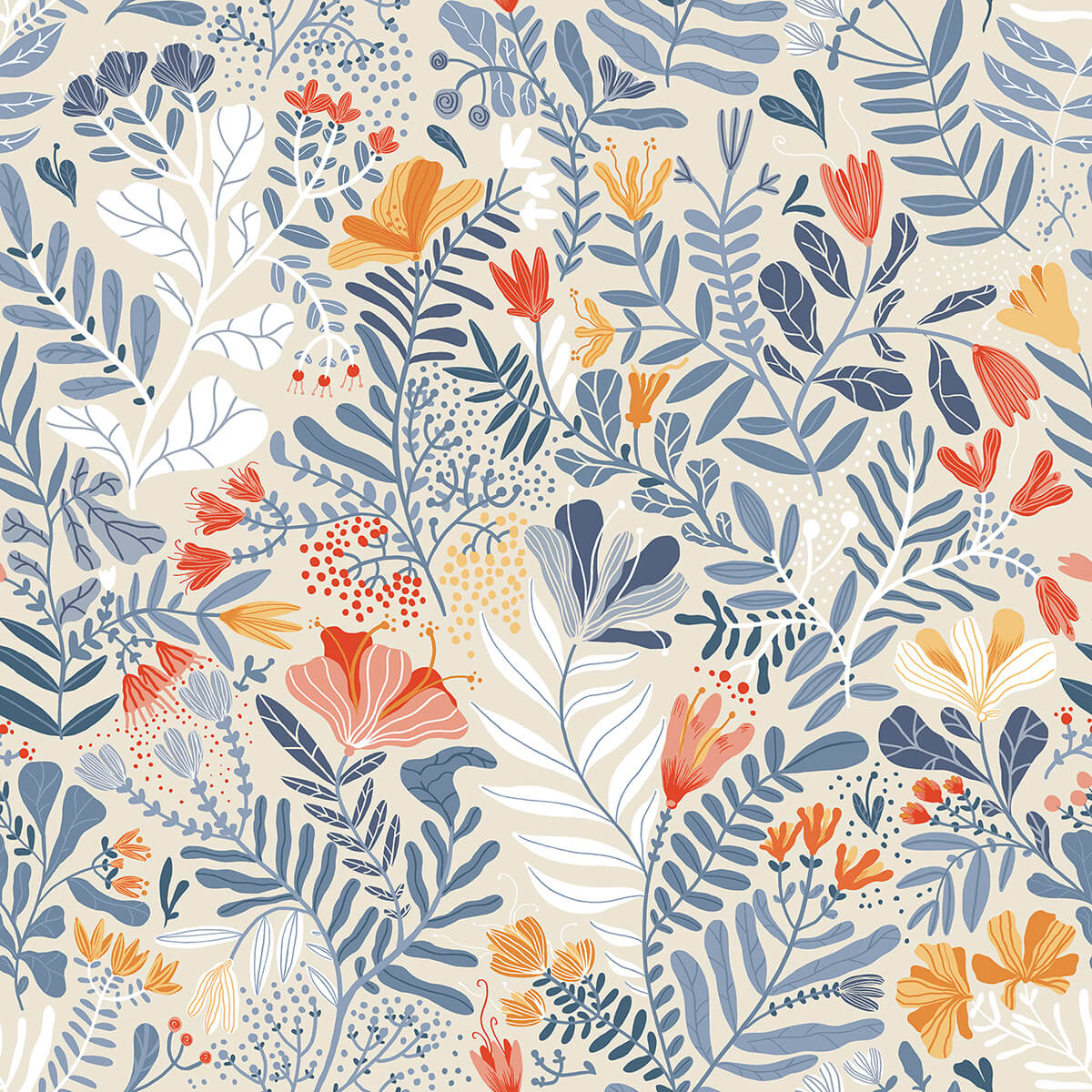 Brittsommar Woodland Floral