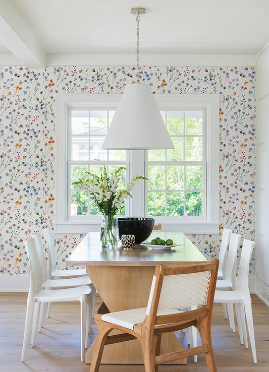 Heidi Watercolor Florals Wallpaper