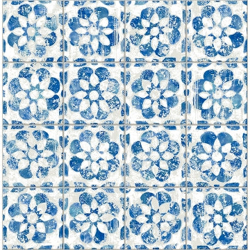 Izeda  Floral Tile Wallpaper