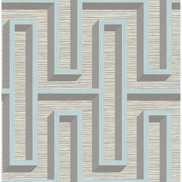 Geometric Grasscloth Wallpaper