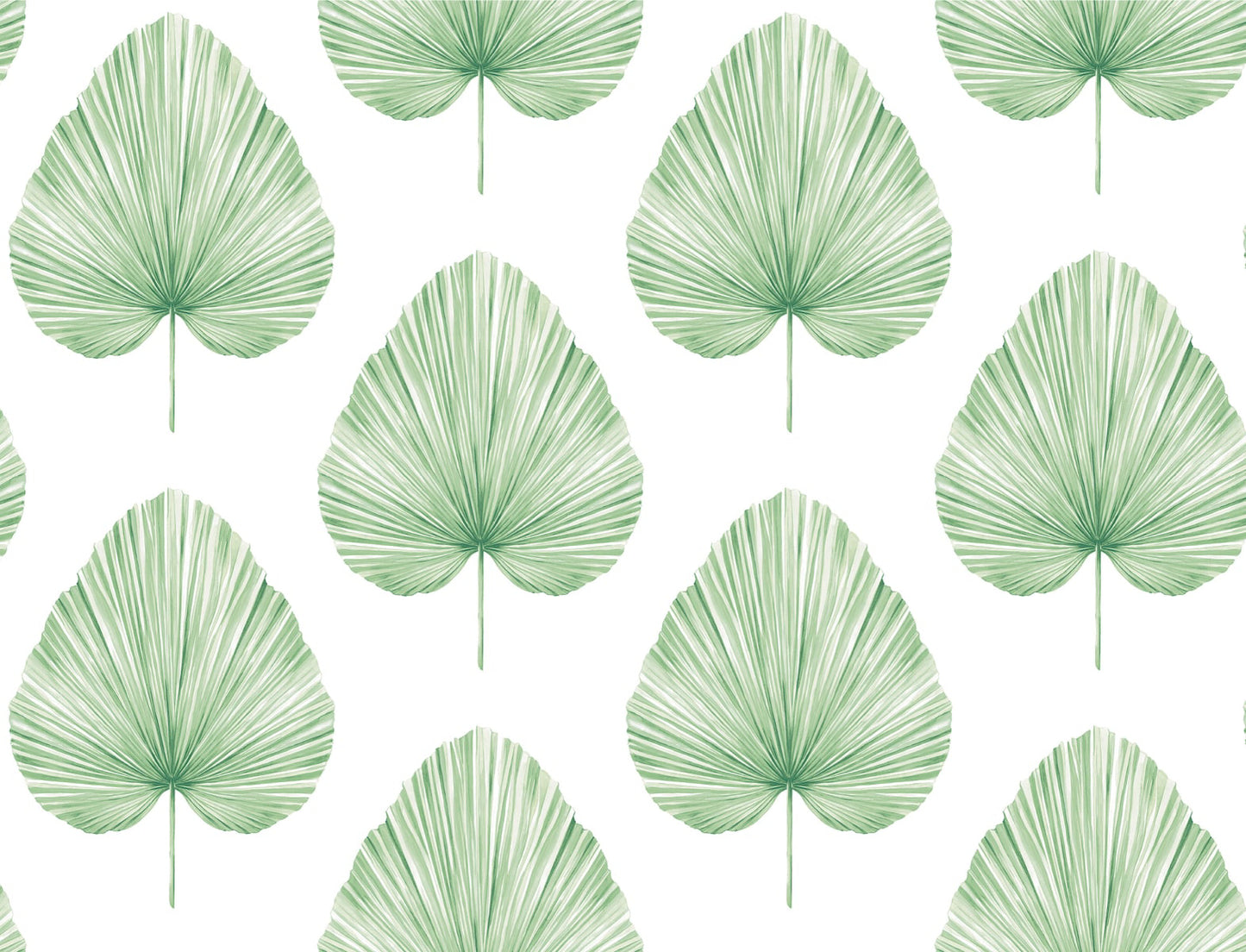 Grande Leaf Paperweave - Sea Green