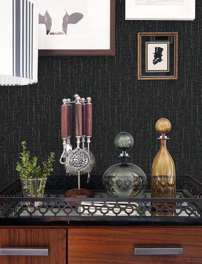 Sanburn Metallic Linen Wallpaper