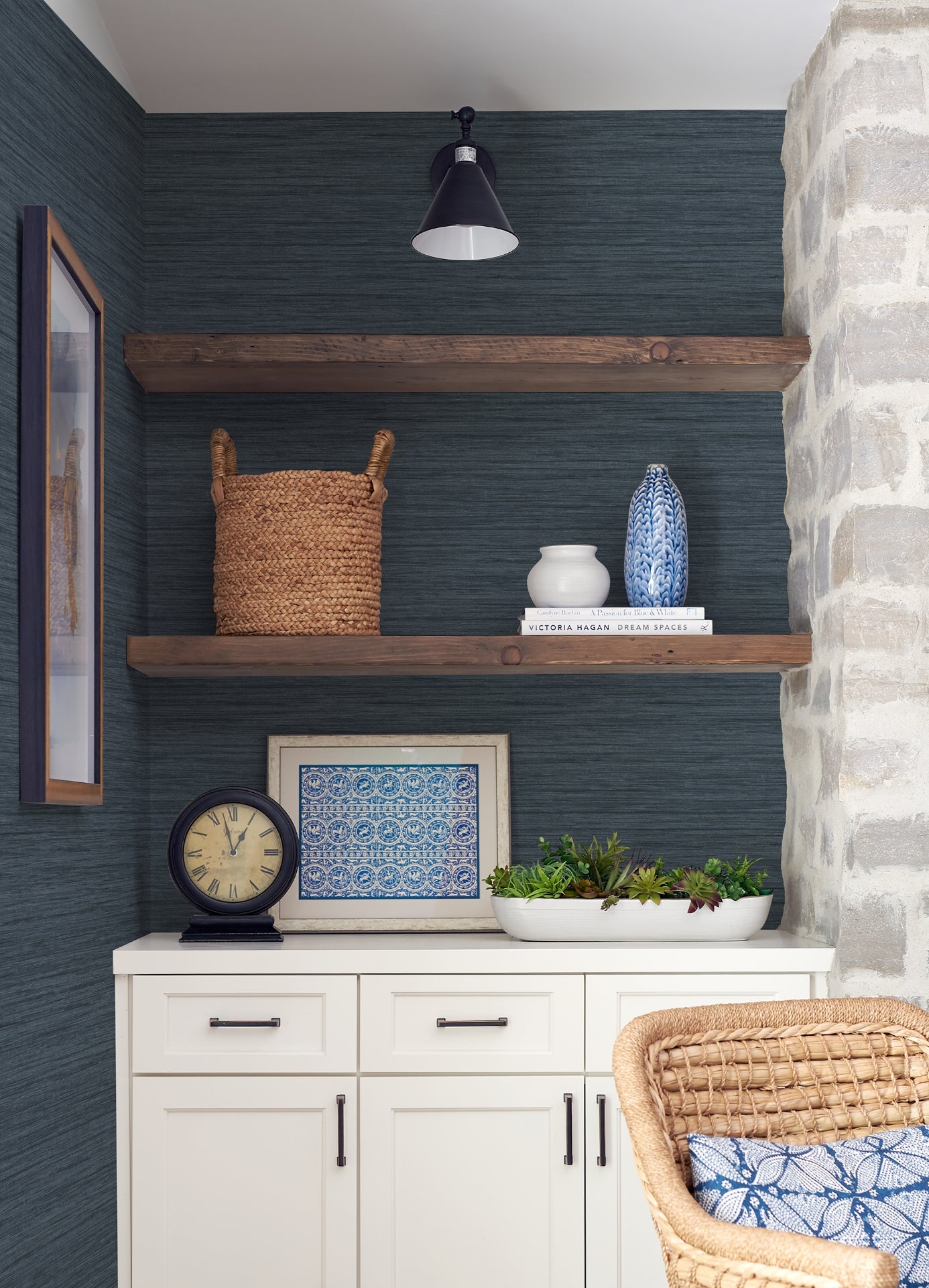 Barnaby Faux Grasscloth Wallpaper