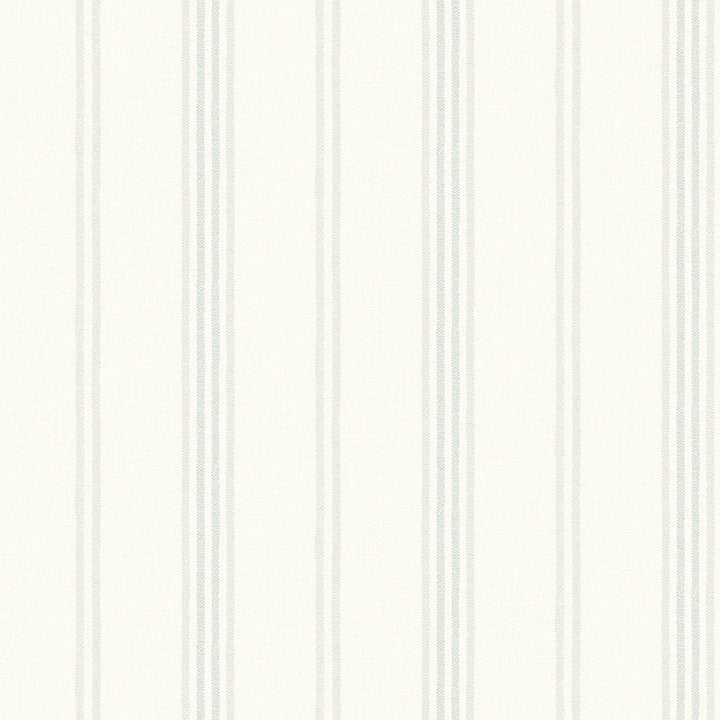 Lovage Aqua Linen Stripe