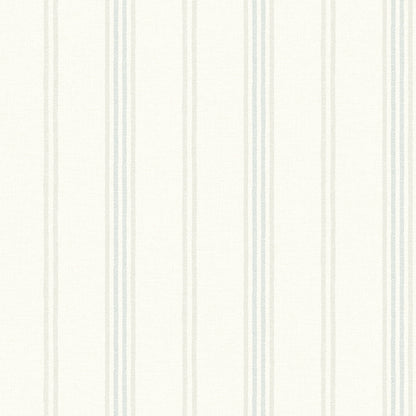 Lovage Aqua Linen Stripe