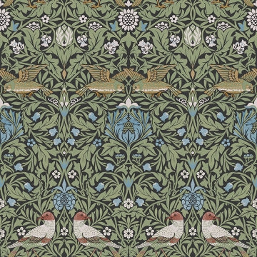 Bird Brown Floral
