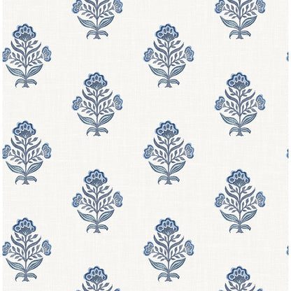 Hollyhock Aqua Floral