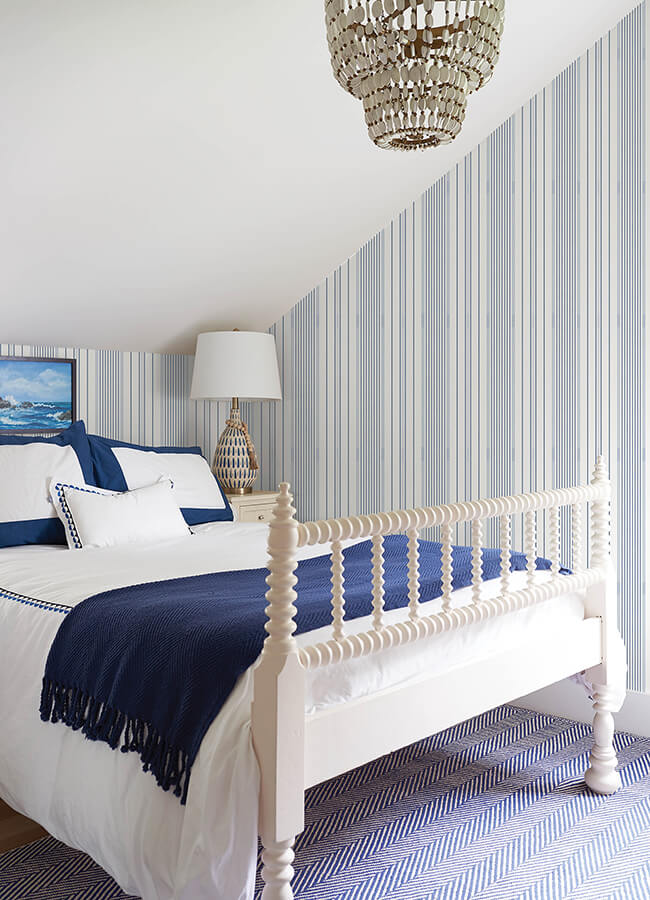 Navarres Stripe Faux Linen