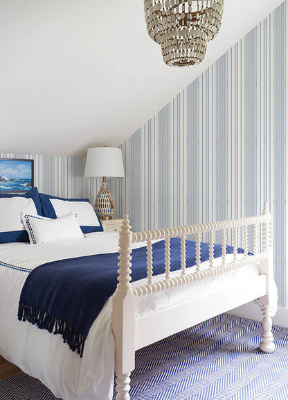 Navarres Stripe Faux Linen