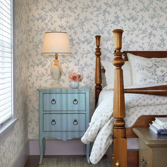 French Nightingale Floral Scroll