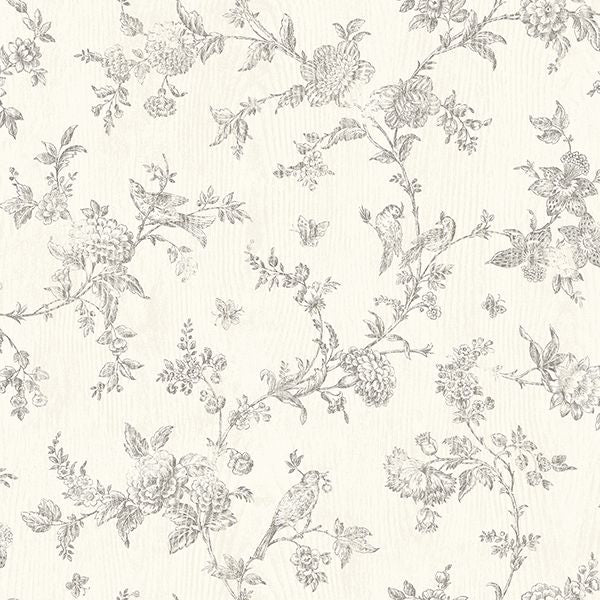 French Nightingale Floral Scroll