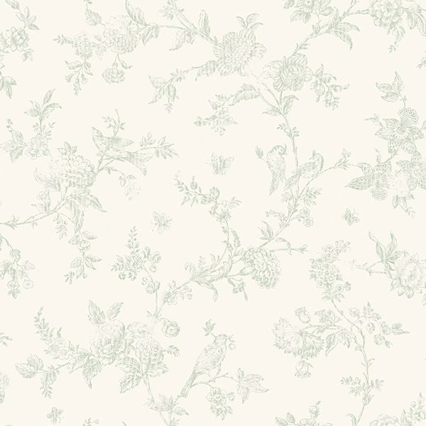 French Nightingale Floral Scroll