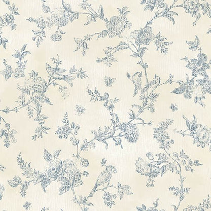 French Nightingale Floral Scroll