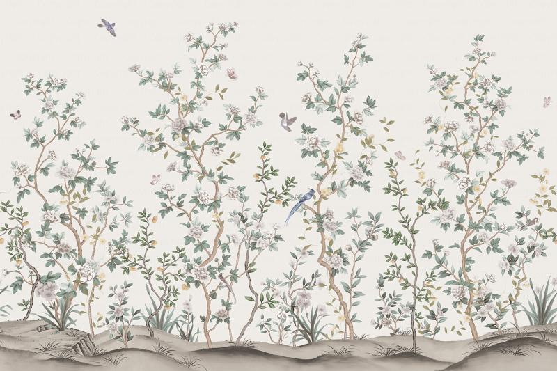 Flowers Pattern Mural Wallpaper