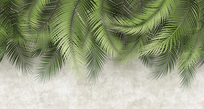 Palm Leaves Pattern Mural