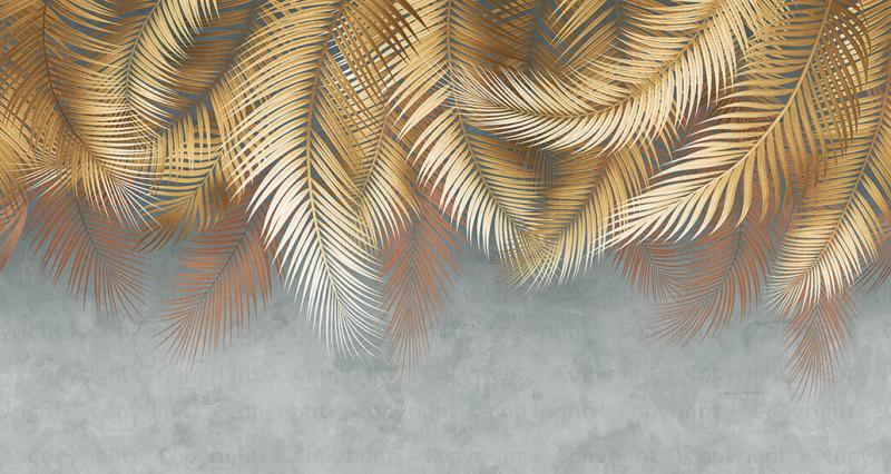 Palm Leaves Pattern Mural